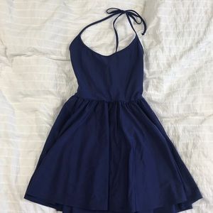 Blue figure skater dress American apparel